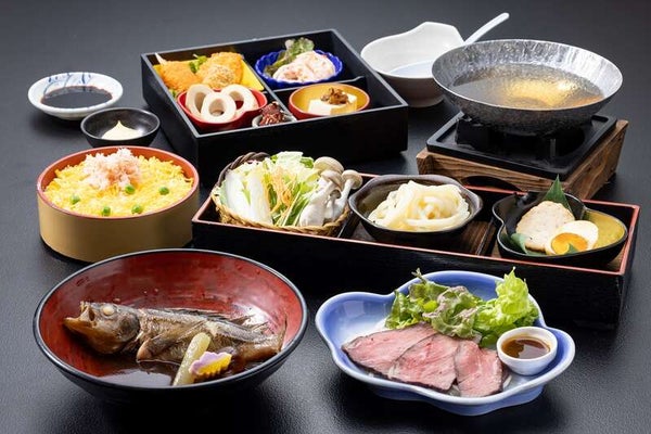 【出雲・斐川・松江・米子発】計4回の食事付!日本海グルメロードと 大江戸三つ星バイキングin湯村温泉 2日間2